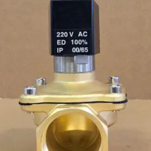 Solenoid 220V Brass Ports 1,25" Normal CLOSE
