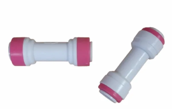 CHECK VALVE QCF-020-I PINK 3/8" tube - 3/8" tube
