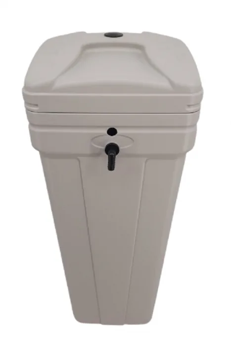 Salt Tank 100 Lit Brine Valve Model A – Grey (38x38x87,5h cm)