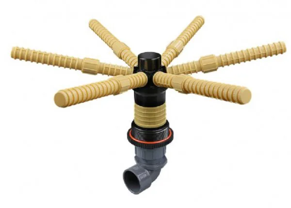 Six-horn Distributor 6700- 36”Side Connection 63 mm