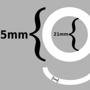 White Rubber O'rings 25*21*2mm (10pcs./bag)