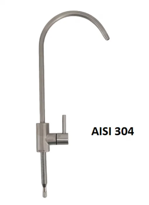 Gate faucet DE LUXE Small-MATTED QUICK SS304 with 8,5cm thread
