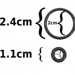 Rubbers set for Standart faucet 3 in 1 GLAZED (2 pcs Big and 2 pcs. Small)
