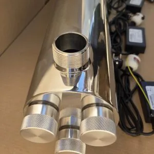 UV filter with 3 lamps LUXE STYLE 55W = 165W, 1,5'', 8.1t / h max with Grounding Transformer
