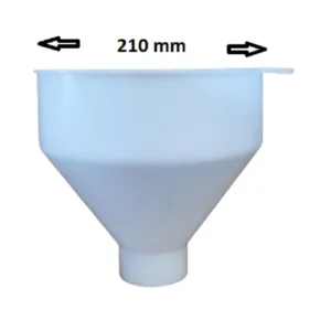 Funnel for Vessel with 2.5'' whole - White plastic