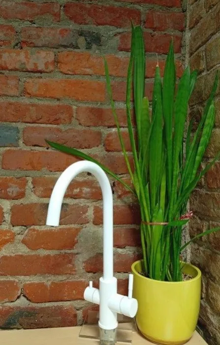 Kitchen faucet CLASSIC 3 in 1 WHITE Article 201 WH SS304