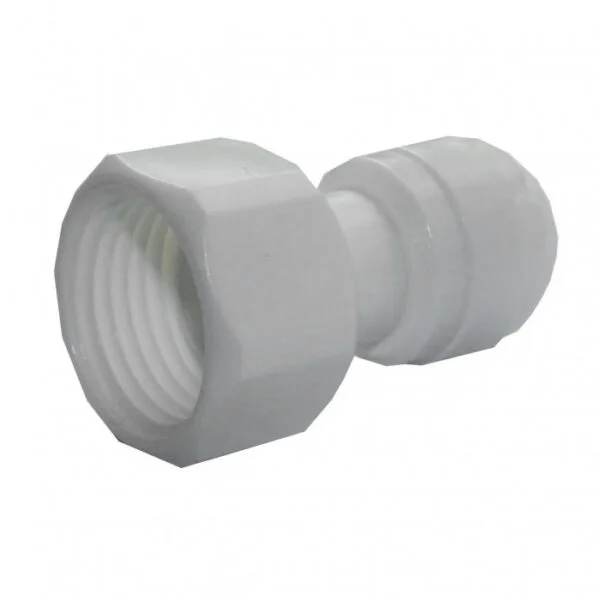 QCF-027A-I 3/8'' tube - 1/2'' thread female with rubber seal ( Bag 20 pcs )