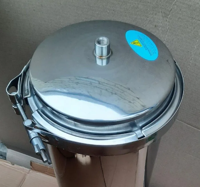 SS Filter Housing for PP20" x 5 pcs In-Out - 1,0" 7 T/h